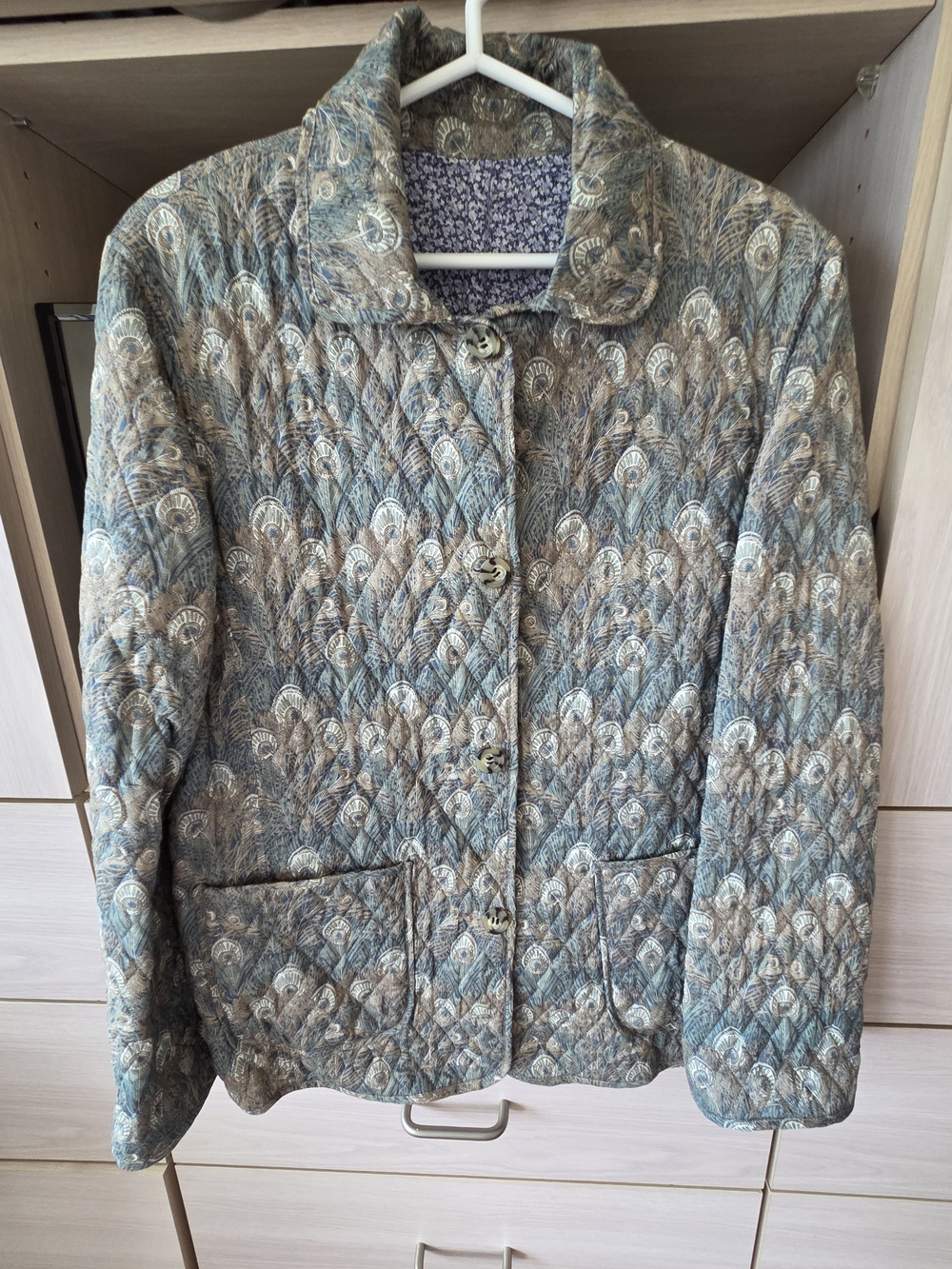 Tilley Liberty Of London "Peacock" Pattern Reversible Jacket